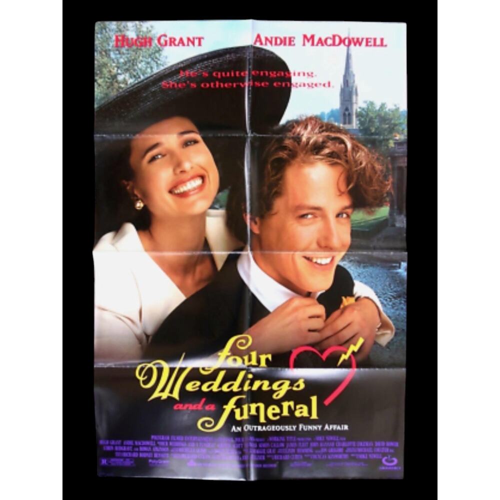 Four Weddings & a Funeral, Much Ado About Nothing Original Movie Posters 27x41" - Picture 3 of 4